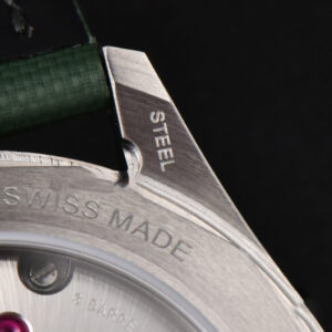 Fifty Fathoms Bathyscaphe 43mm GF Ceramic Green Dial Green Sail-Canvas Strap A1315 - Image 11