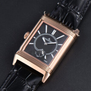 Master Reverso Tribute Small Seconds MGF 30x47MM RG White Square Dial Black Leather Strap A854A - Image 23