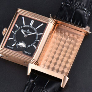 Master Reverso Tribute Small Seconds MGF 30x47MM RG White Square Dial Black Leather Strap A854A - Image 24