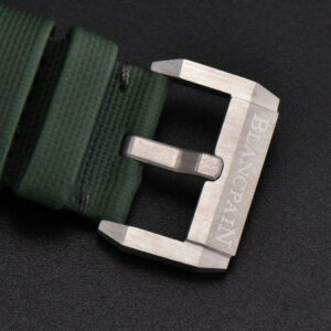 Fifty Fathoms Bathyscaphe 43mm GF Ceramic Green Dial Green Sail-Canvas Strap A1315 - Image 13