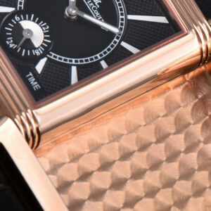 Master Reverso Tribute Small Seconds MGF 30x47MM RG White Square Dial Black Leather Strap A854A - Image 25