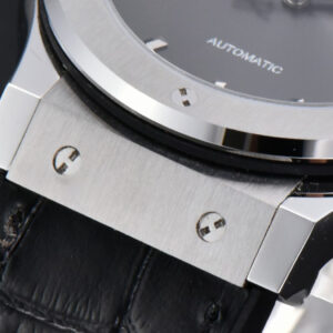 Classic Fusion 42mm SS JJ+F Gray Dial Black Leather Strap A1110 - Image 13