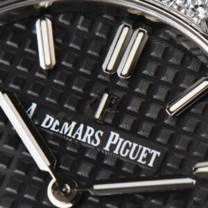 Royal Oak Ladies 33mm 8F Diamond Black Dial SS Bracelet Swiss Quartz - Image 23