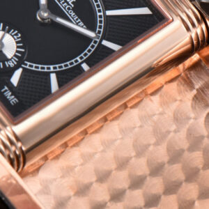 Master Reverso Tribute Small Seconds MGF 30X47MM RG White Dial YG Hands Black Leather Strap A854A - Image 25