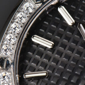 Royal Oak Ladies 33mm 8F Diamond Black Dial SS Bracelet Swiss Quartz - Image 24