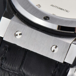 Classic Fusion 42mm SS JJ+F White Dial Black Leather Strap A1110 - Image 21
