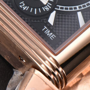 Master Reverso Tribute Small Seconds MGF 30X47MM RG White Dial YG Hands Black Leather Strap A854A - Image 29
