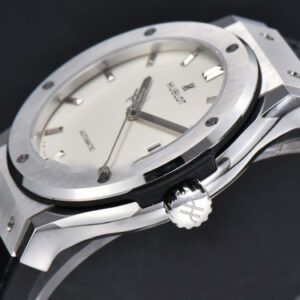 Classic Fusion 42mm SS JJ+F White Dial Black Leather Strap A1110 - Image 22