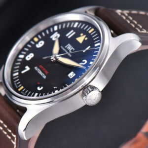 Mark XVIII IW327010 MKSF 40MM Blue Dial Le Petit Prince Brown Leather Strap 9015 - Image 7