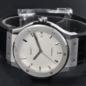 Classic Fusion 42mm SS JJ+F White Dial Black Leather Strap A1110 - Image 24