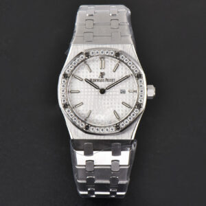 Royal Oak Ladies 33mm 8F Diamond White Dial SS Bracelet Swiss Quartz - Image 18