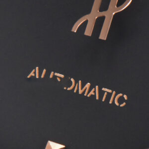 Classic Fusion 42mm RG/SS JJ+F Black Dial Black Leather Strap A1110 - Image 12