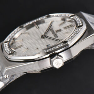 Royal Oak Ladies 33mm 8F Diamond White Dial SS Bracelet Swiss Quartz - Image 27