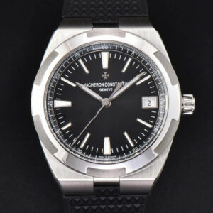 Overseas 4500V 41mm ZF Black Dial Black Rubber Strap A5100