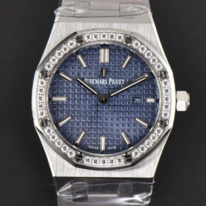 Royal Oak Ladies 33mm 8F Diamond Blue Dial SS Bracelet Swiss Quartz - Image 2