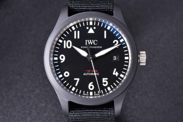 Pilot Top Gun IW326901 MKSF 41MM Black Nylon Strap 9015