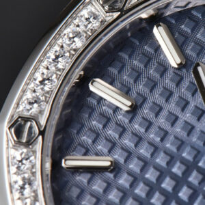 Royal Oak Ladies 33mm 8F Diamond Blue Dial SS Bracelet Swiss Quartz - Image 21