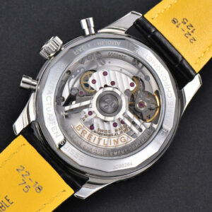 Navitimer B01 43mm BLSF Ice Blue Dial Black Subdial Black Leather Strap A7750 - Image 5