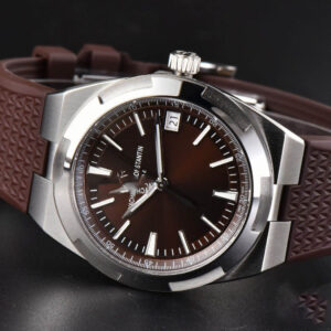 Overseas 4500V 41mm ZF Brown Dial Brown Rubber Strap A5100 - Image 4