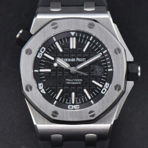 Royal Oak Offshore Diver 15703 42mm GF Black Dial Black Rubber Strap A2824