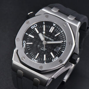 Royal Oak Offshore Diver 15703 42mm GF Black Dial Black Rubber Strap A2824 - Image 4