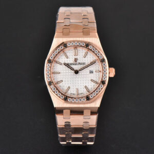 Royal Oak Ladies 33mm RG 8F Diamond White Dial RG Bracelet Swiss Quartz - Image 3