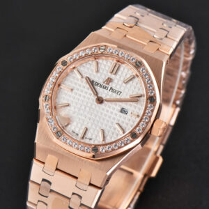 Royal Oak Ladies 33mm RG 8F Diamond White Dial RG Bracelet Swiss Quartz - Image 5
