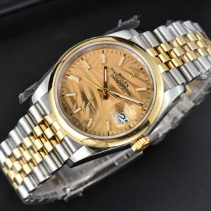 DateJust 36MM YG/SS BPF Smooth YG Plam Dial Jubilee Bracelet A2824 - Image 3