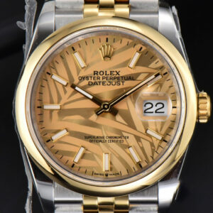 DateJust 36MM YG/SS BPF Smooth YG Plam Dial Jubilee Bracelet A2824