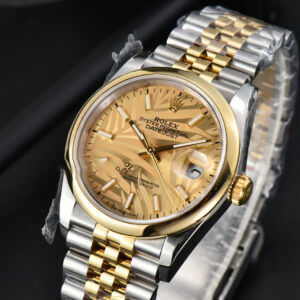 DateJust 36MM YG/SS BPF Smooth YG Plam Dial Jubilee Bracelet A2824 - Image 5