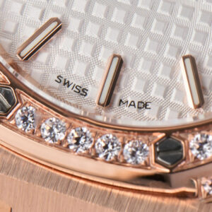 Royal Oak Ladies 33mm RG 8F Diamond White Dial RG Bracelet Swiss Quartz - Image 9