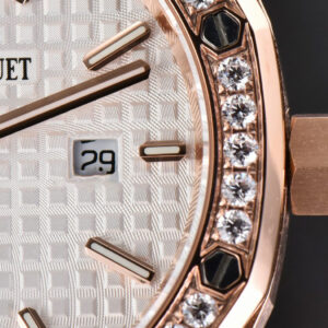 Royal Oak Ladies 33mm RG 8F Diamond White Dial RG Bracelet Swiss Quartz - Image 10