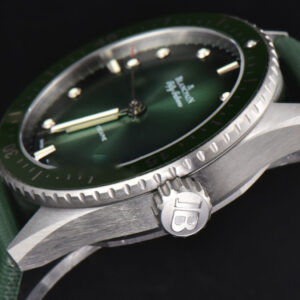 Fifty Fathoms Bathyscaphe 43mm GF Ceramic Green Dial Green Sail-Canvas Strap A1315 - Image 23