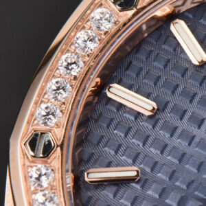 Royal Oak Ladies 33mm RG 8F Diamond Blue Dial RG Bracelet Swiss Quartz - Image 17