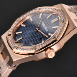Royal Oak Ladies 33mm RG 8F Diamond Blue Dial RG Bracelet Swiss Quartz - Image 21
