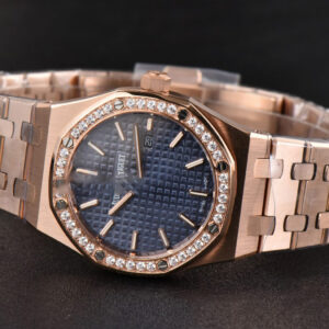 Royal Oak Ladies 33mm RG 8F Diamond Blue Dial RG Bracelet Swiss Quartz - Image 23