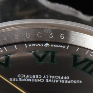 DateJust 36MM YG/SS Diamond BPF Wimbledon Gray Dial Green Roma Marker Oyster Bracelet A2824 - Image 13