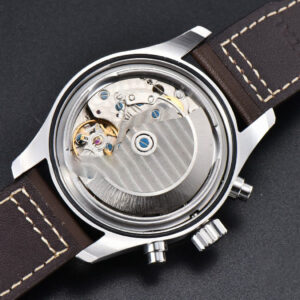 Pilot Chrono IW387903 ZF 41MM Black Dial Brown Leather Strap A7750 - Image 2