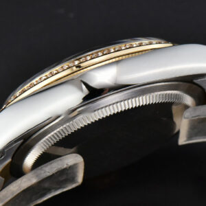 DateJust 36MM YG/SS Diamond BPF Wimbledon Gray Dial Green Roma Marker Oyster Bracelet A2824 - Image 16