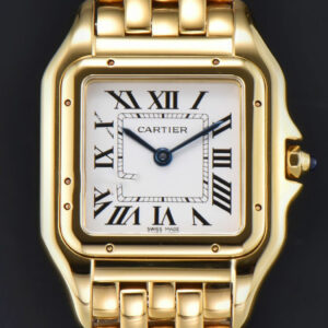 Panthère Secrete Ladies 27mm YG BVF White Dial YG Bracelet Ronda Quartz