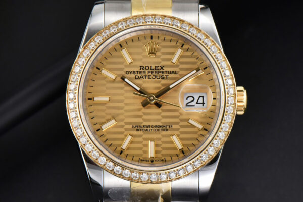 DateJust 36MM YG/SS Diamond BPF YG Motif Dial Oyster Bracelet A2824