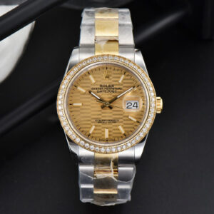 DateJust 36MM YG/SS Diamond BPF YG Motif Dial Oyster Bracelet A2824 - Image 4