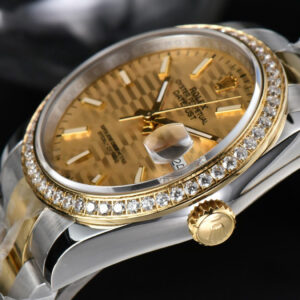 DateJust 36MM YG/SS Diamond BPF YG Motif Dial Oyster Bracelet A2824 - Image 12