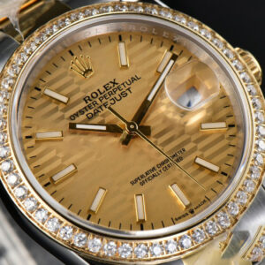 DateJust 36MM YG/SS Diamond BPF YG Motif Dial Oyster Bracelet A2824 - Image 13