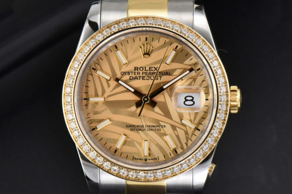 DateJust 36MM YG/SS Diamond BPF YG Plam Dial Oyster Bracelet A2824