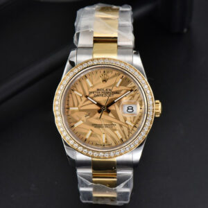 DateJust 36MM YG/SS Diamond BPF YG Plam Dial Oyster Bracelet A2824 - Image 2