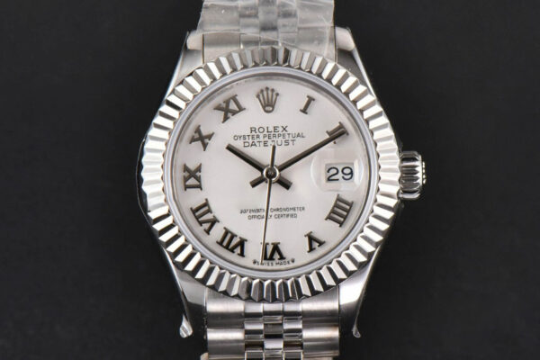 DateJust 28MM Ladies WF White Dial Roma Marker Jubilee Bracelet A2236