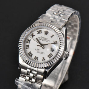 DateJust 28MM Ladies WF White Dial Roma Marker Jubilee Bracelet A2236 - Image 4