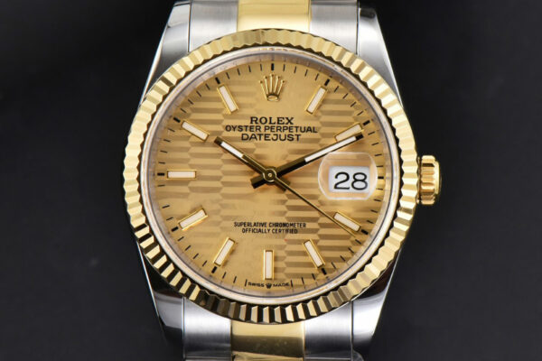 DateJust 36MM YG/SS BPF YG Motif Dial Oyster Bracelet A2824