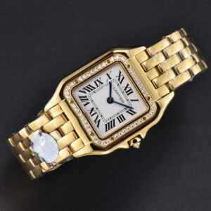 Panthère Secrete Ladies 27mm YG BVF White Dial Diamond Bezel RG Bracelet Ronda Quartz - Image 19